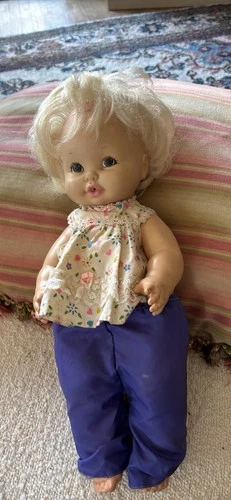 Mattel Talking Tender Love Baby Doll Drinks And Wets Vintage