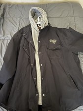 db Workwear Los Angeles Rams Work Jacket Black Gray 5xl Stylish Outerwear