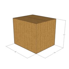 175 13x11x11 Kraft Brown Corrugated Shipping Boxes 32 ECT Single-Wall New