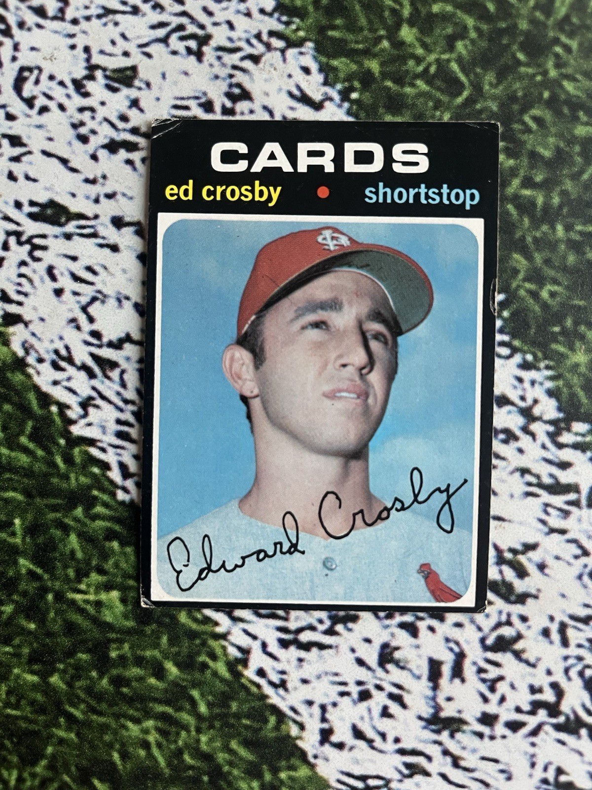 1971 Topps Baseball Ed Crosby #672 St Louis Cardinals EX Low Shipping 