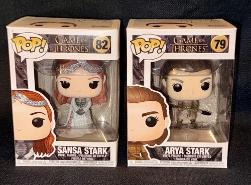 Funko Pop! Game of Thrones - Sansa #82 Arya Stark #79 (2019) Vaulted +Protectors