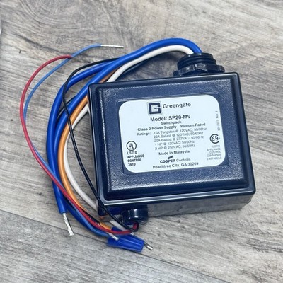 Cooper SP20-MV: Greengate Switch Pack 20 Amp 120/277V 50/60 Hz Appliance Control