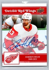 2025-26 Detroit Red Wings Centennial #26 Darren Helm Auto