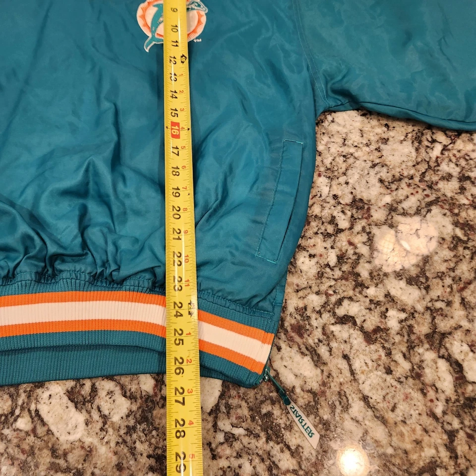 Chaqueta De Colección Miami Dolphins Talla M NFL Auténtica Starter Pullover Años 90 Dan Marino Foto 4 de 4