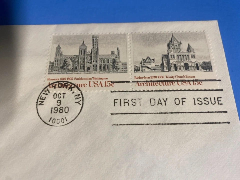 AMERICAN ARCHITECTURE - FIRST DAY OF ISSUE - 1980 -  ENVELOPE - Image 2 of 3