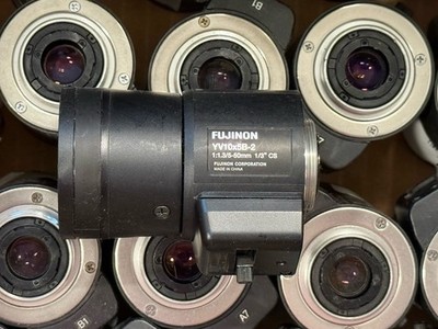 Lot Of 40 Fujinon YV10x5B-2 5-50mm f/1.3 Lens for 1/3, 1/4   CCD CS-Mount Lens