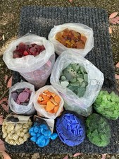 Mexican Sea Glass, tumbled glass and stone