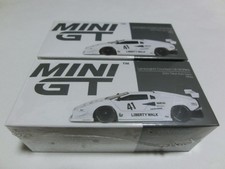 Lamborghini Countach LB-WORKS 1/64 Mini GT White 2pcs Set NOS 14Y JAPAN