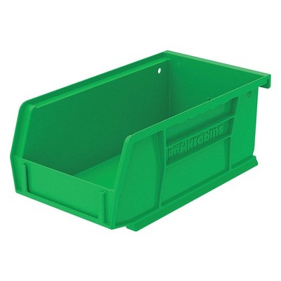 AKRO-MILS 30220GREEN Hang and Stack Bin,Green,Plastic,3 in PK 9