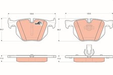 Bremsbelagsatz Hinten für BMW E60 E61 E63 E64 01-10