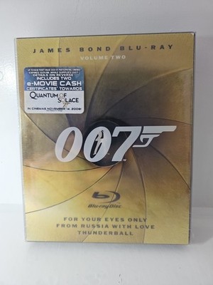 James Bond 007 Volume Two Blu-ray Box Set   3-Film, Brand New Sealed, Steel Case