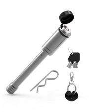 5/8" Trailer Hitch Lock with Extra Long 4-1/2" Span, Stainless Steel Hitch