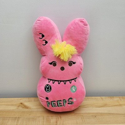 Easter Peeps Pink Emo PUNK ROCK Bunny 16'' Plush Toy 2024 Scene SOLD OUT Rare