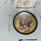 COLLECTIBLE TONED - 1940 - P - Mercury Dime 10c Silver - UNCIRCULATED TONING