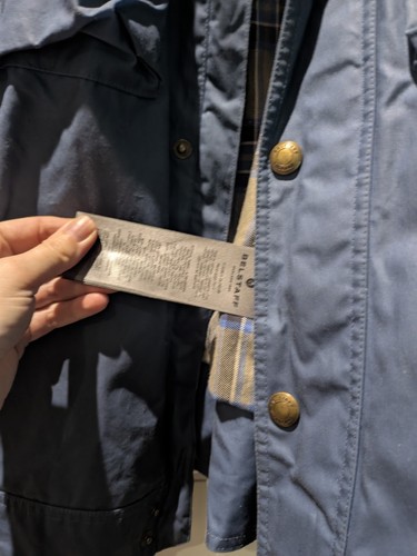 Belstaff Mans Waxed Jacket Blue 44 Race Master - Imagen 7 de 9