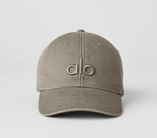 Alo Yoga Washed Off-Duty Cap Light Cocoa One Size NWT