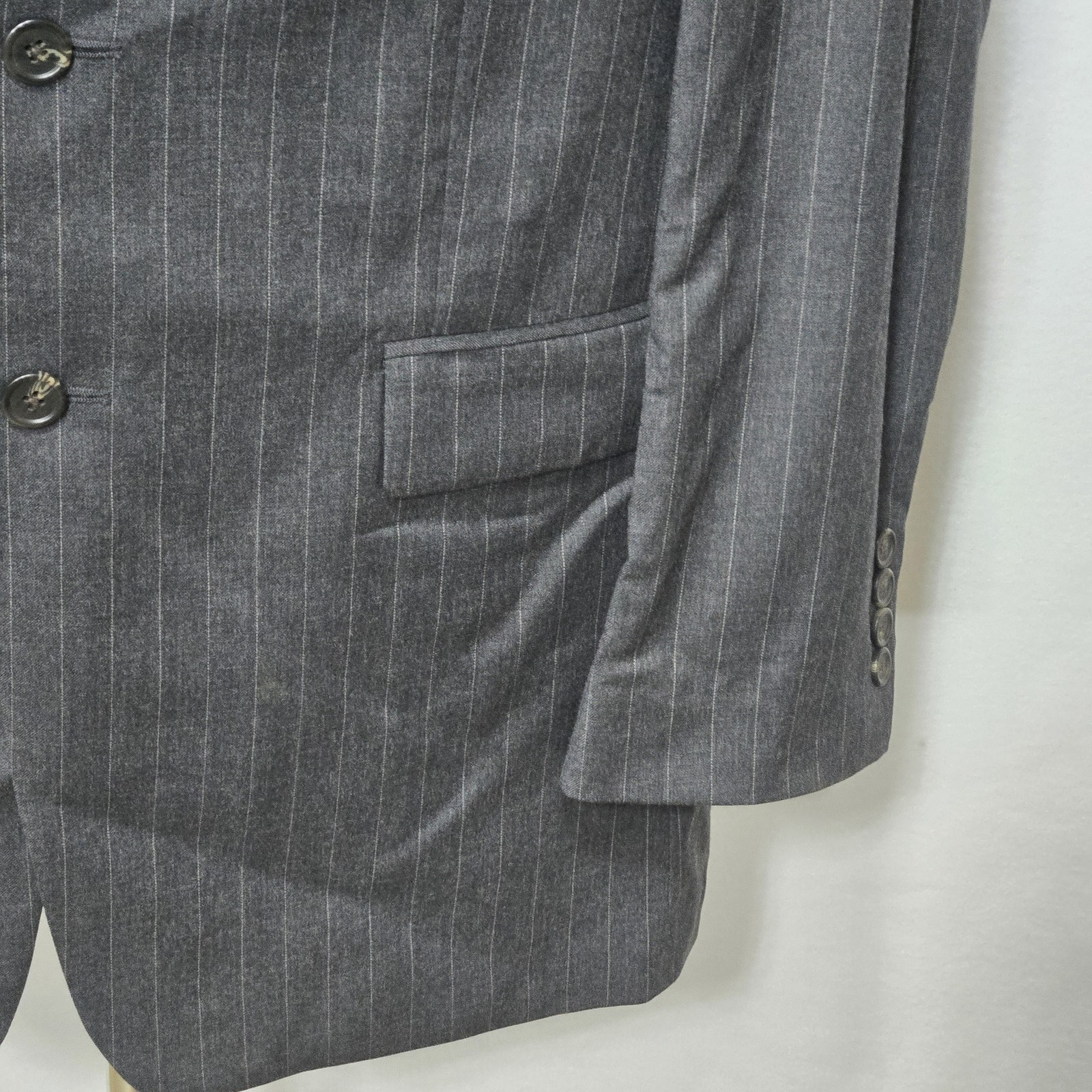 Lauren Ralph Lauren Blazer Mens 46 Long Pinstripe Wool Suit Jacket thumbnail 7