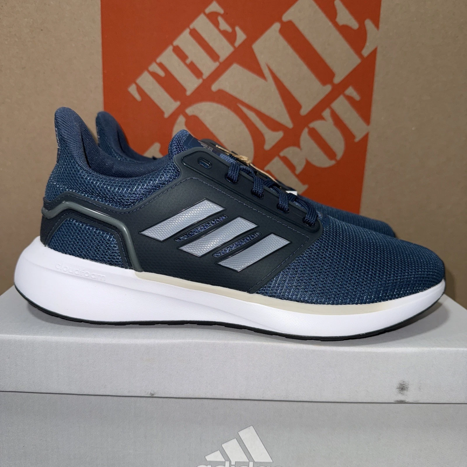 Adidas EQ19 Run Scarpe da Ginnastica Uomo Running Sneaker 'Crew Navy' Taglia 9 H02038