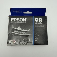 Epson 98 Black High-Capacity Ink Cartridge T098120 Genuine Claria Hi-Def - 07/21