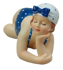 Badenixe Mollige Deko Figur  Frau im Badeanzug dicke Dame zur Auswahl (SL)