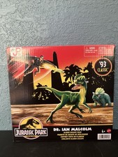 Jurassic Park Dr. Malcolm Glider Escape ‘93 Classic Triceratops Dilophosaurus