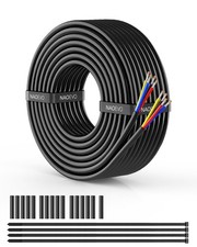 14 Gauge Wire 4 Conductor Wire, 14 AWG 4 Core Stranded PVC Cable, Tinned Copp...