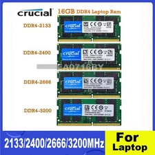 Crucial DDR4 16GB 2133/2400/2666/3200MHz SODIMM 2Rx8 260Pin Speicher For Laptop