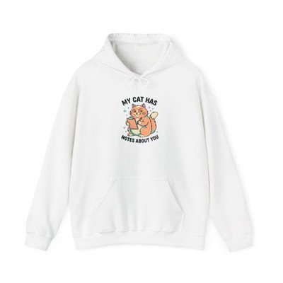 My Cat Has Notes About You Hoodie | Funny Cat, Cute Retro Cat