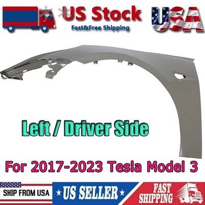 For 2017-2023 Tesla Model 3 Left Front Fender Steel Driver Side LH