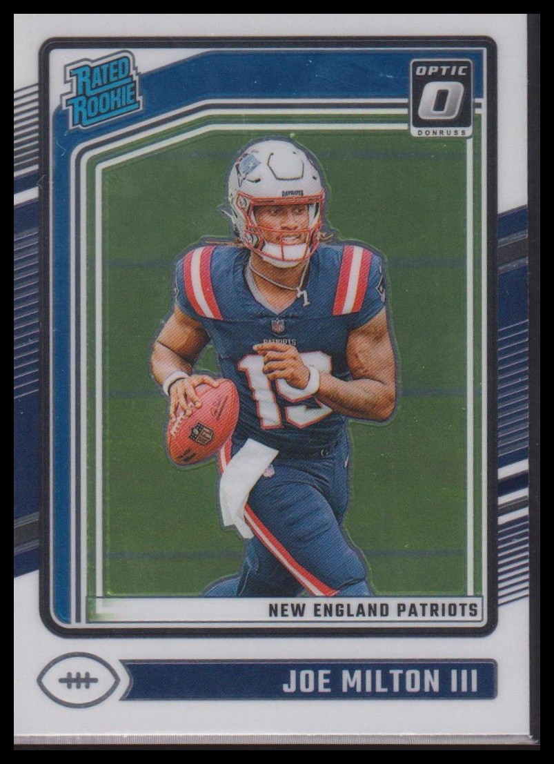 2024 Donruss Optic #255 Joe Milton III Blue Hyper
