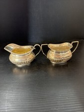 Sterling Silver Hukin & Heath Sugar & Creamer Scrap Or Keep 311g