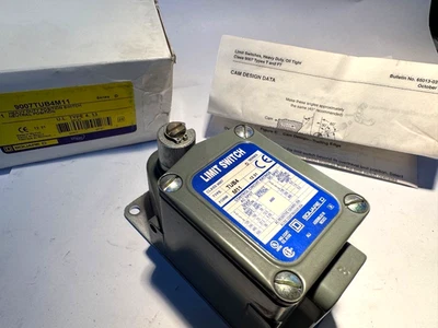 SQUARE D Telemecanique 9007TUB4M11 Series Lever Limit Switch SPDT 150A 600V NO/NC NEUTRAL