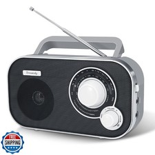 DreamSky AM FM Portable Radio Plug In Wall or Battery Operated for Home and O