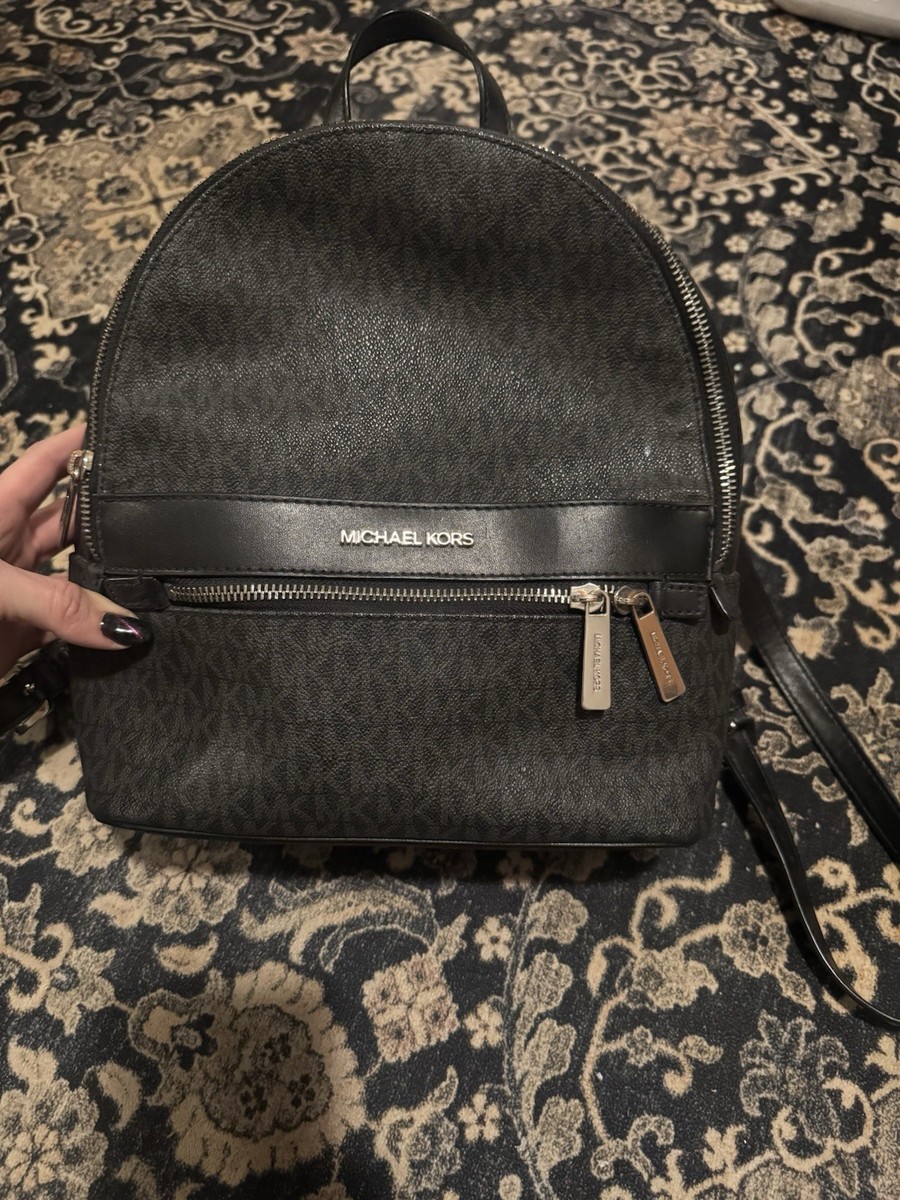 black mk backpack leather straps Michael Kors Kent Sport Nylon Canvas Fabric Shoulder BookBag With dimensions of 10.5W x 13.25H x 6D Michael Kors Men's Malone Backpack,