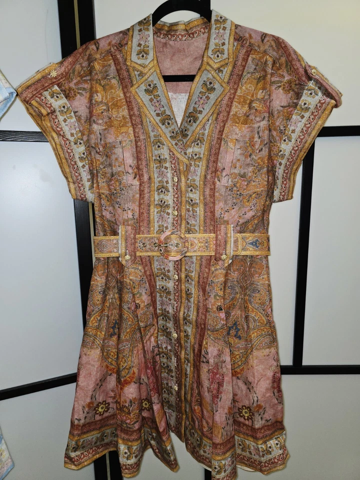 Mini camisa de vestir estilo Zimmermann de lino (2 vestidos) Foto 2 de 4