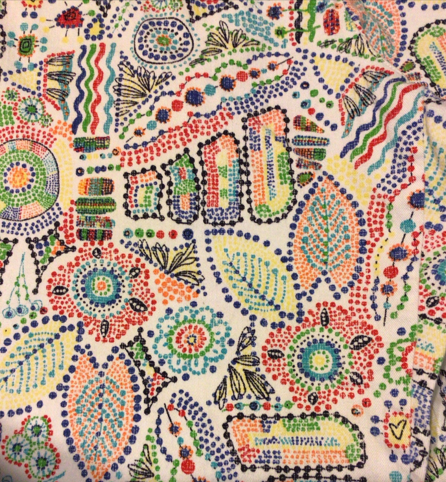 RUBY RD Dotty Ink Drawn Whimsy Print CAPRI PANT 1… - image 5