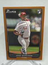 Jose Quintana Chicago Cubs 2012 Bowman Draft Baseball Rookie Card Orange /250. rookie card picture