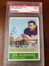 1964 Philadelphia Jim Marshall PSA 7