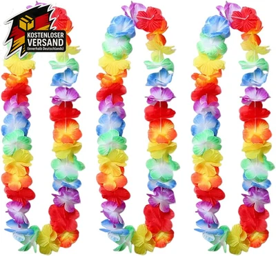 Hawaii Ketten Blumenkette Tropische Blumen Girlande Party Strandurlaub Hula Deko
