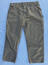 Carhartt Pants Mens 40x30 Brown Tan Double Knee Carpenter Workwear Dungaree Fit