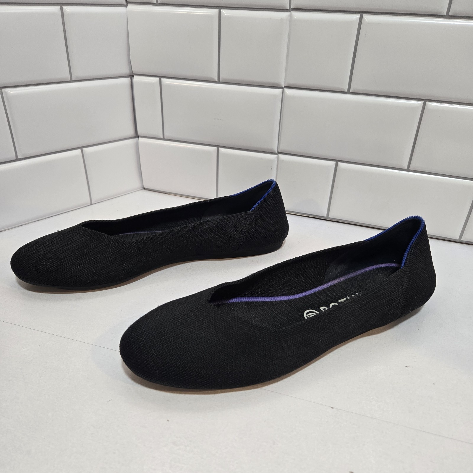 Rothy’s Women Size 11.5 Ballet Flat Round Toe Black