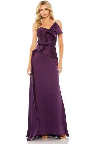 Mac Duggal Strapless Long Dress w/ Tags Color Aubergine Sz 10
