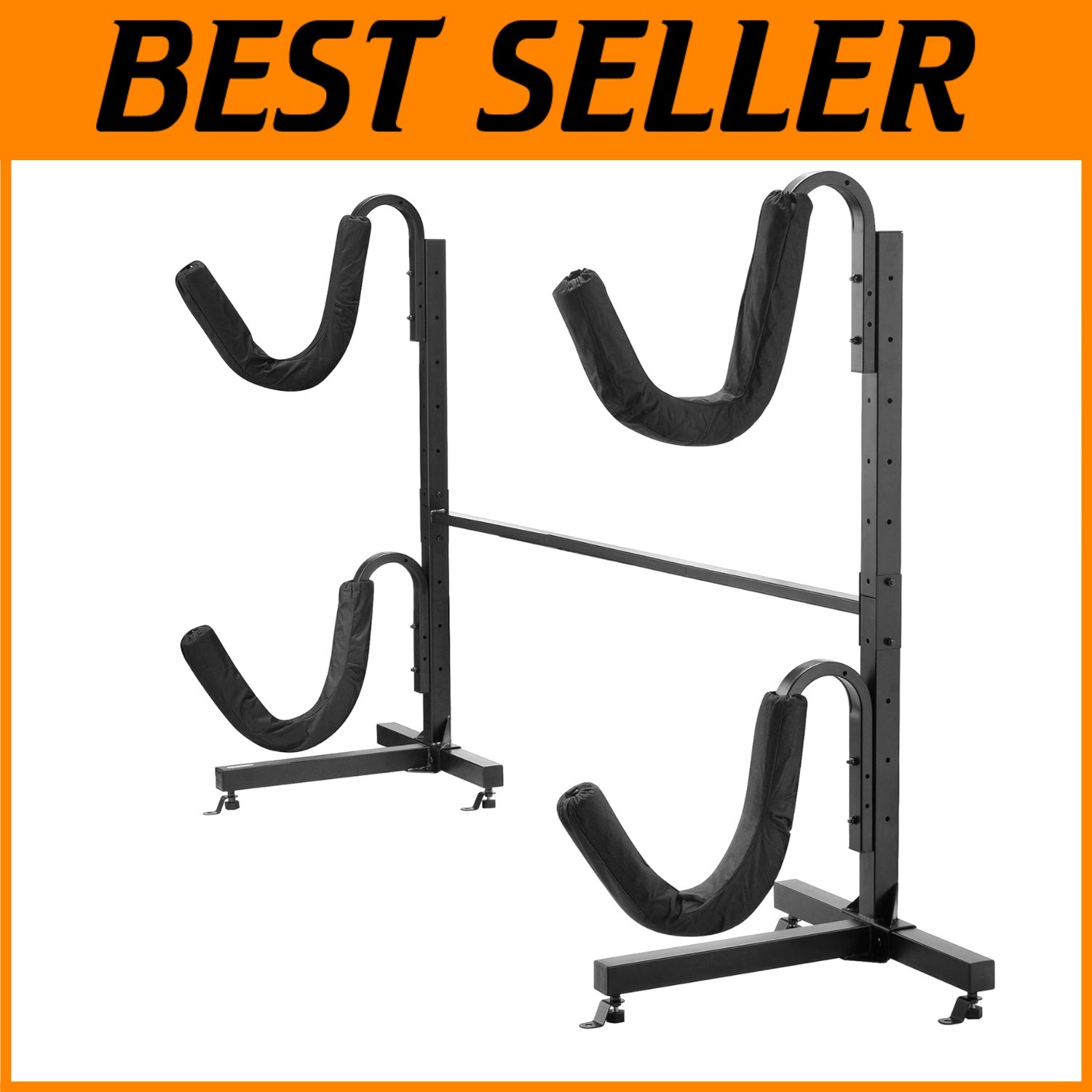 Deluxe Adjustable Kayak Stand for Indoor and Outdoor Storage