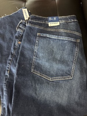 NWT $59.99 Old Navy High Rise OG Straight Ankle Jeans Womens Plus Size 28