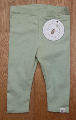 Burt's Bees Baby Leggings ~ Solid Sage Green ~ 18 Months ~