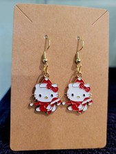 Hello Kitty Christmas Earrings