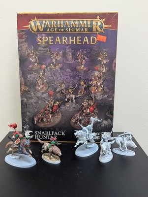Warhammer Age of Sigmar Spearhead Snarlpack Huntaz - Partially Painted