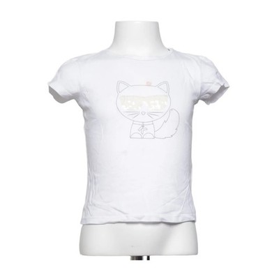 Karl Lagerfeld Kids, T-shirt, Größe: 108, Weiß, Baumwolle/Modal, Print #rRg