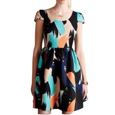 Anthropologie Moulinette Soeurs Pinion Women Fit & Flare Dress Size 0