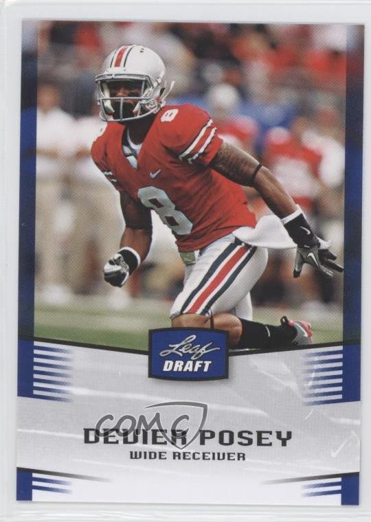 2012 Leaf Draft Blue DeVier Posey #12 Rookie RC 0a1